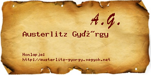 Austerlitz György névjegykártya